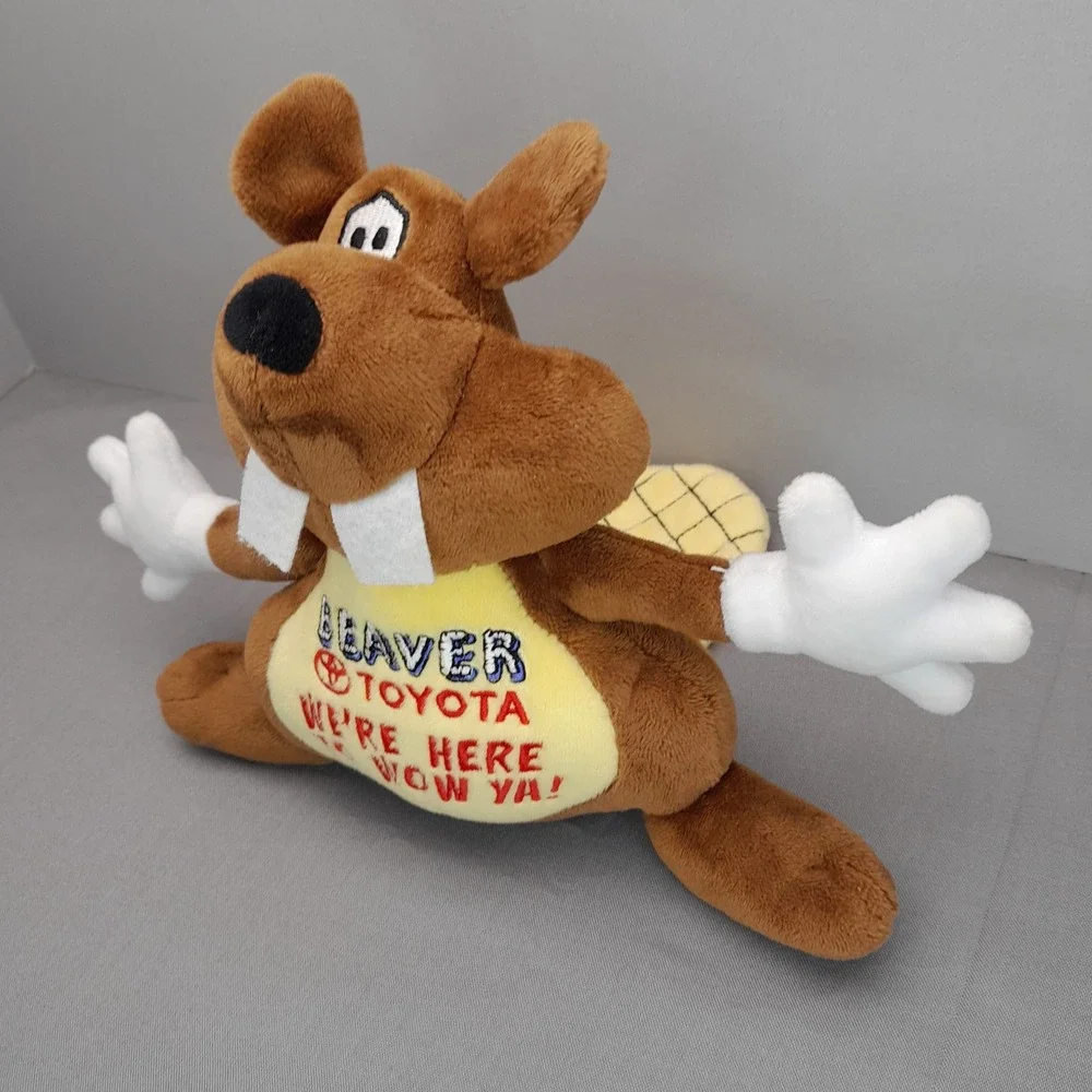 Beaver Toyota Plush Mascot Dobbs Global Brown Beaver We're Here To Wow Ya 7